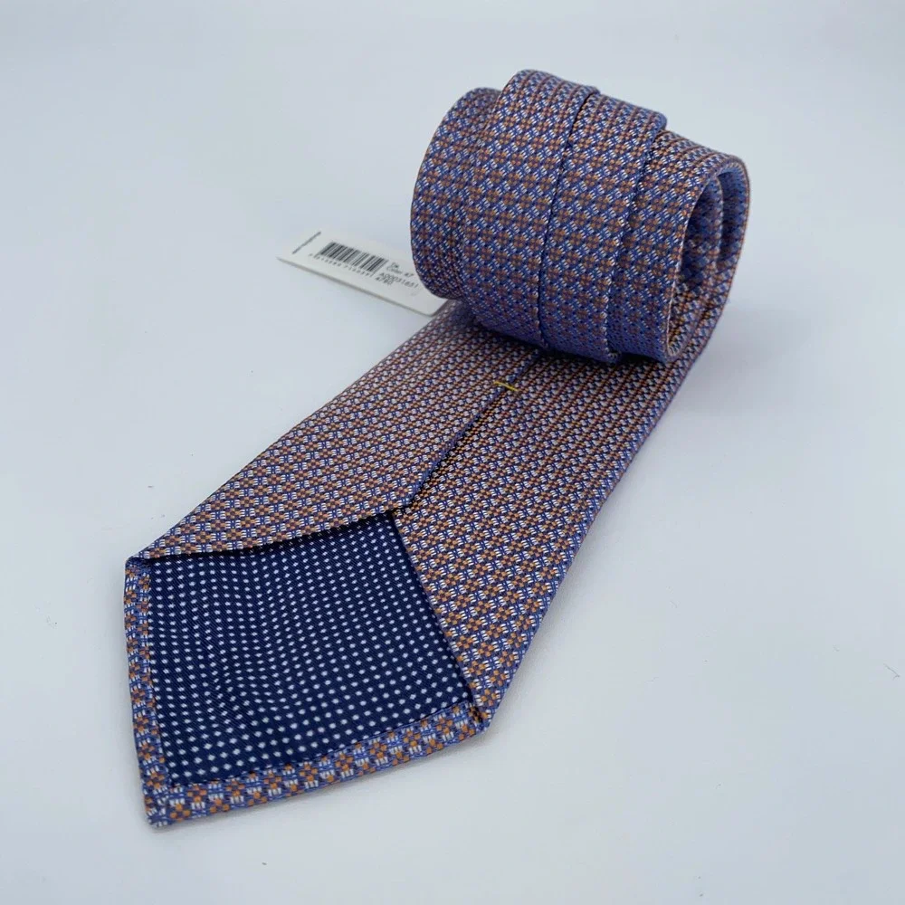 Eton Tie Mens One Size Multi Patterned Silk‎ Classic Fit Necktie Italy Made NWT